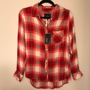Rails plaid button down